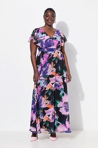 Ulla Popken Partykleid Maxikleid Blüten A-Linie günstig online kaufen
