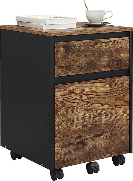 Woltu Rollcontainer, mit 2 Schubladen, Büroschrank günstig online kaufen