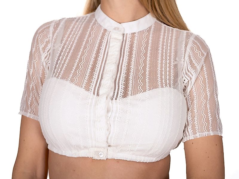 FUCHS Dirndlbluse Dirndlbluse Augusta natur-weiß (1-tlg) günstig online kaufen