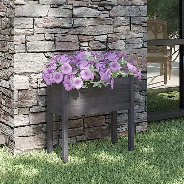 vidaXL Pflanzkübel, Pflanzkasten Grau 70x31x70 cm günstig online kaufen