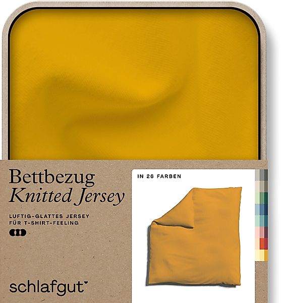 Schlafgut Bettbezug Knitted Jersey uni, aus günstig online kaufen