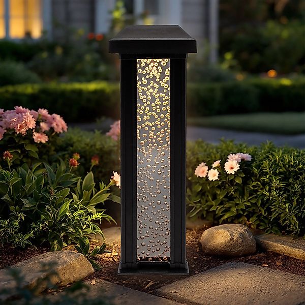 Spetebo LED Solarleuchte Gartenstecker im Sprudelsäule günstig online kaufen