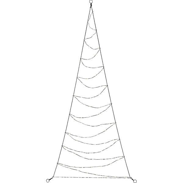 LED-Lichternetz 88 LEDs Warmweiß Dreieck 180 cm x 80 cm günstig online kaufen