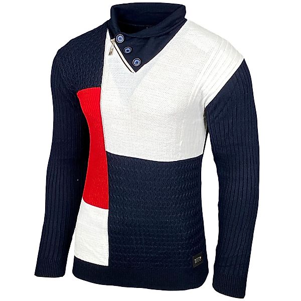 Baxboy Strickpullover Baxboy Herren Feinstrick Pullover günstig online kaufen