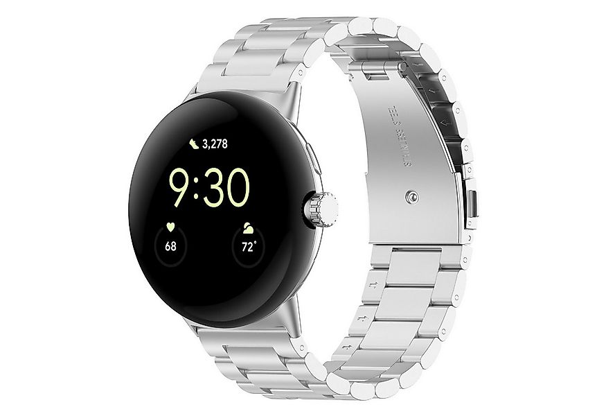Wigento Smartwatch-Armband Für Google Pixel Watch 3 45mm Three Bead Edelsta günstig online kaufen