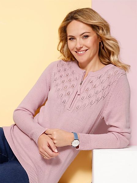 Classic Basics Ajourpullover "Langarm-Pullover" günstig online kaufen