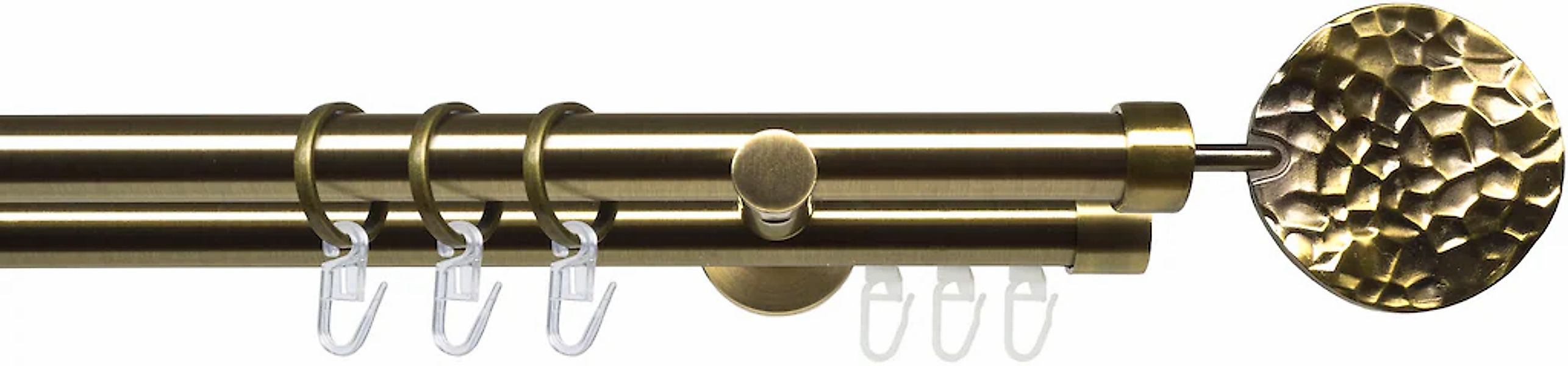 Liedeco Gardinenstange "Stilgarnitur 20 mm Blues Jimi" Ø 2 mm 2 läufig-läuf günstig online kaufen