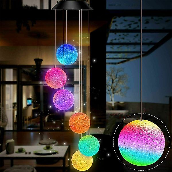 oyajia LED Solarleuchte LED Solarleuchte Windspiele, günstig online kaufen