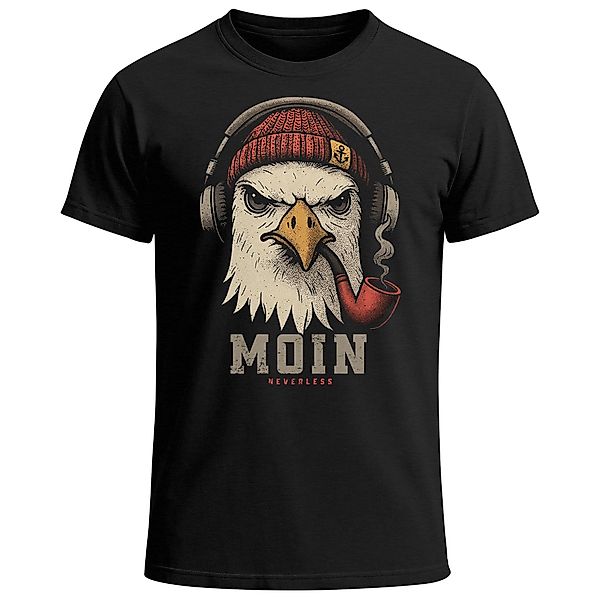 Neverless Print-Shirt Herren T-Shirt Moin Schriftzug günstig online kaufen