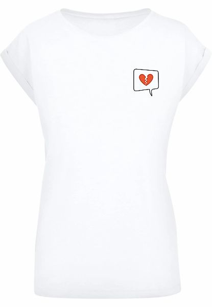 Merchcode T-Shirt "Merchcode Damen Ladies Heartbreak Extended Shoulder Tee" günstig online kaufen