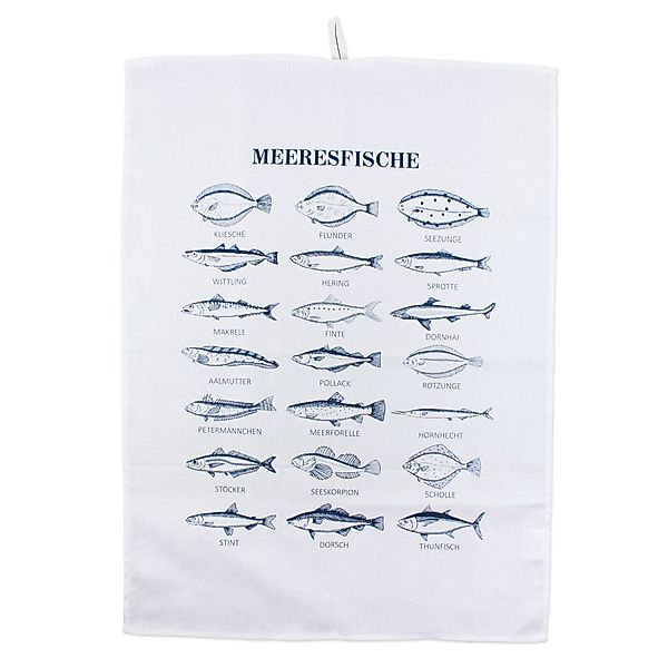 Bow & Hummingbird Geschirrtuch Geschirrtuch Meeresfische, günstig online kaufen
