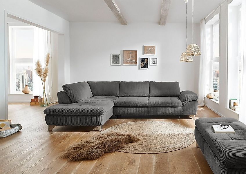 Die PlanBar Ecksofa MP-IN14007 L-Form, wahlweise mit Bettfunktion und verst günstig online kaufen