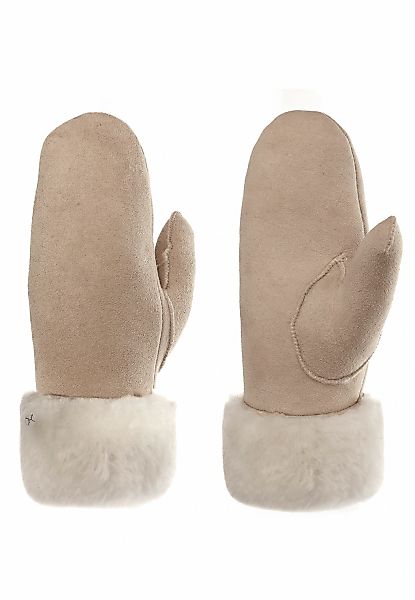 PEARLWOOD Lederhandschuhe "FIONA" Velourleder, Fausthandschuh, warm gefütte günstig online kaufen