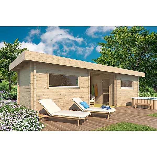 Fjordholz Saunahaus Modell Baden 90mm günstig online kaufen