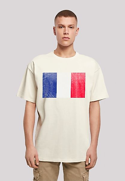 F4NT4STIC T-Shirt "France Frankreich Flagge distressed" Print günstig online kaufen
