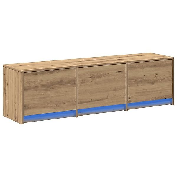 vidaXL TV-Schrank TV-Schrank mit LED Eichenholz 140x34x40 cm Holzwerkstoff günstig online kaufen