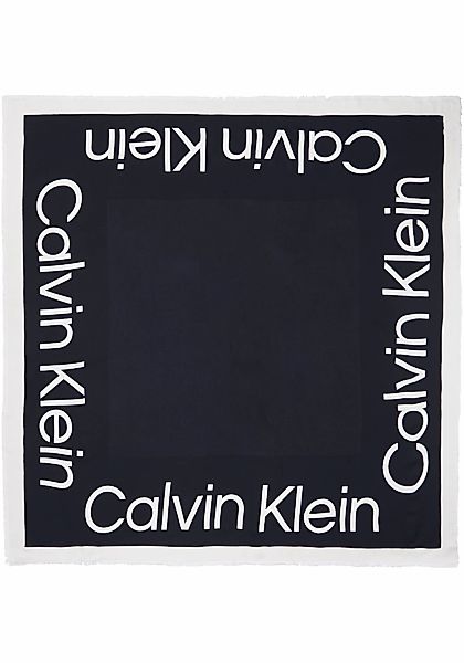 Calvin Klein Modetuch "CONTRAST LOGO JACQUARD SCARF", mit Logoschriftzug günstig online kaufen