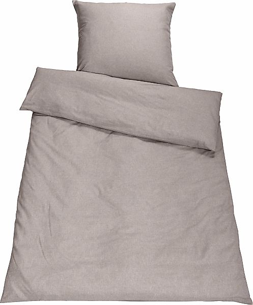 SETEX Bettwäsche "Chambray" 2 Stk. tlg. in diversen Uni-Tönen günstig online kaufen