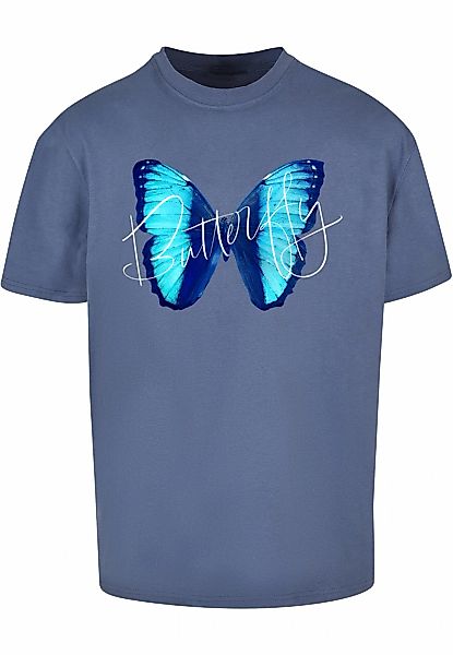 Merchcode T-Shirt "Merchcode Herren Butterfly Blue Heavy Oversized Tee" 1 S günstig online kaufen
