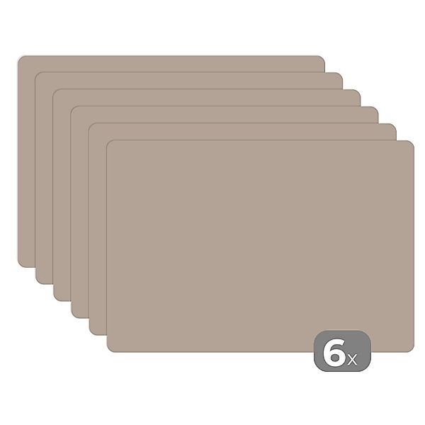 MuchoWow Platzset Beige - Unifarben, (6-St), günstig online kaufen