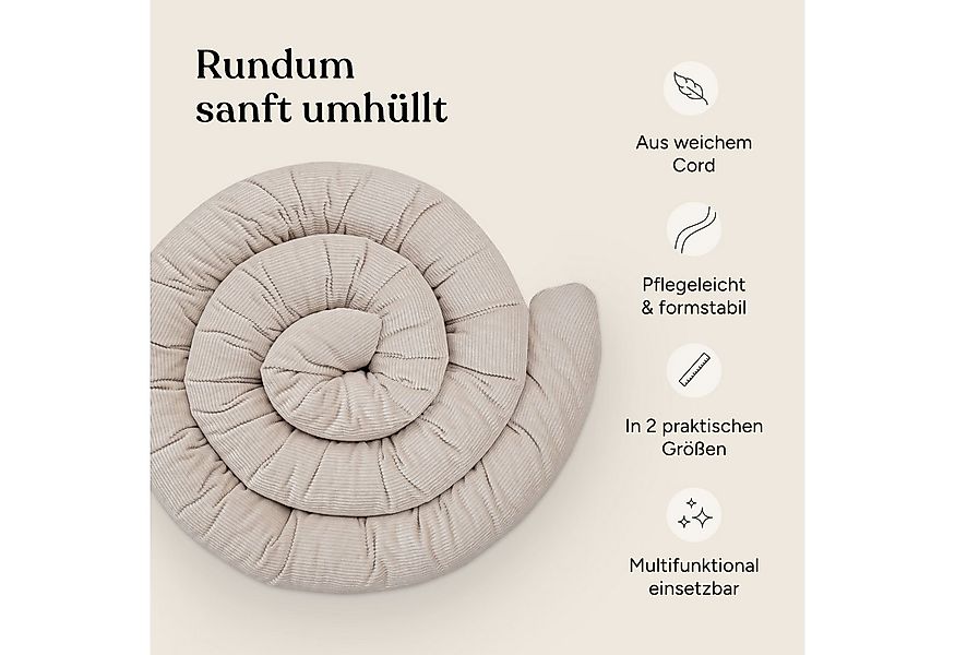 Ehrenkind Nestchenschlange Bettschlange Cord aus 100% Bio-Baumwolle, Schutz günstig online kaufen