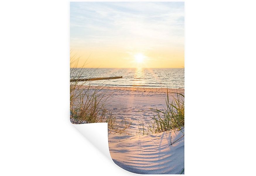 MuchoWow Wandsticker Strand - Sonne - Düne - Gras - Sand - Horizont (1 St), günstig online kaufen