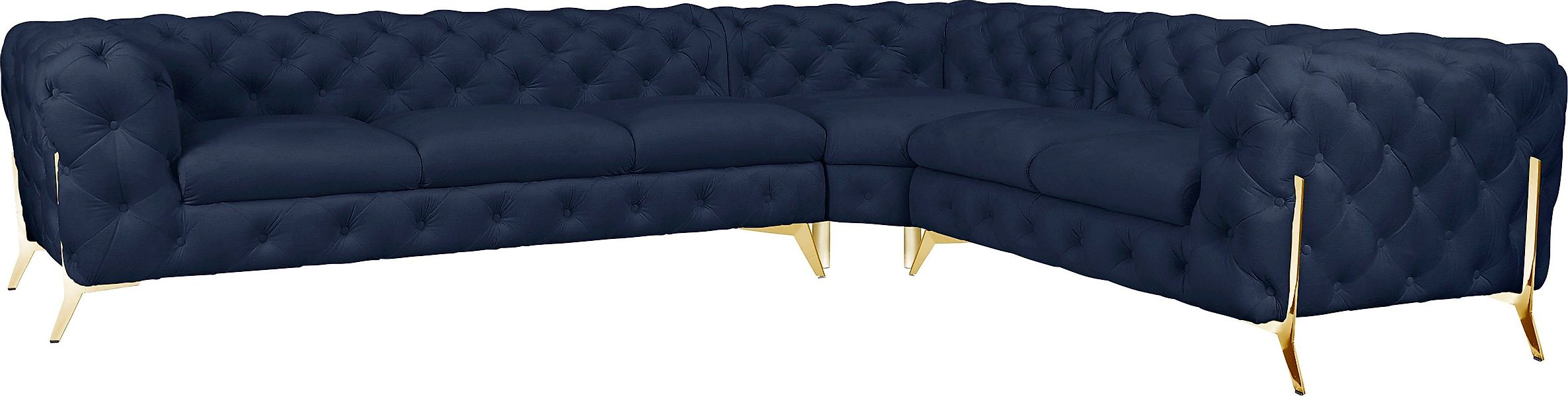 Leonique Chesterfield-Sofa Amaury L-Form, großes Ecksofa, günstig online kaufen
