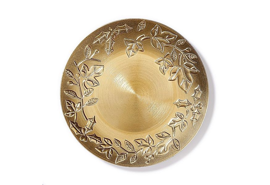 MAGIC by Inge Dekoschale, Dekoteller 33cm Kunststoff mit Mistelzweig Muster günstig online kaufen