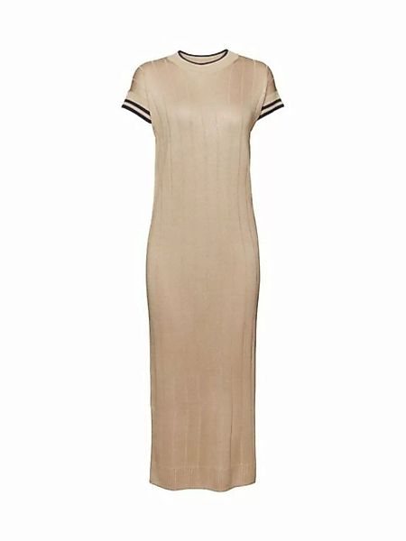 Esprit Collection Midikleid Rippstrickkleid mit Glitter-Effekt günstig online kaufen