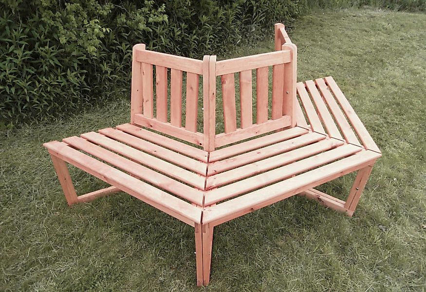 promadino Baumbank Kiefernholz, in honigbraun, in 2 Varianten günstig online kaufen