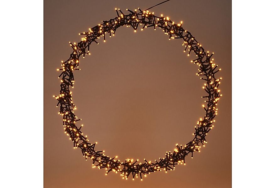 Mojawo Lichtervorhang Türkranz 400 LED Tischdekoration LED Kranz Ø48cm IP44 günstig online kaufen