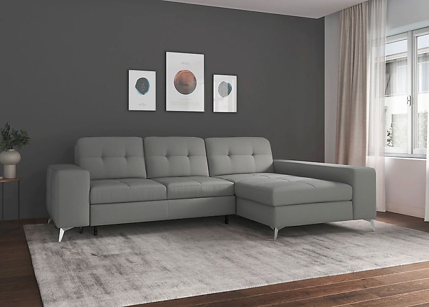 sit&more Ecksofa »Baviene L-Form«, inklusive Sitztiefenverstellung und Fede günstig online kaufen