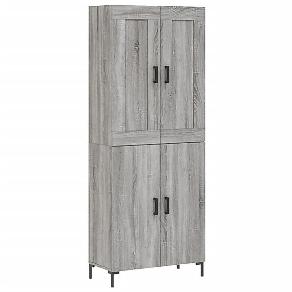 vidaXL Highboard Grau Sonoma 69,5x34x180 cm Holzwerkstoff 3199559 günstig online kaufen