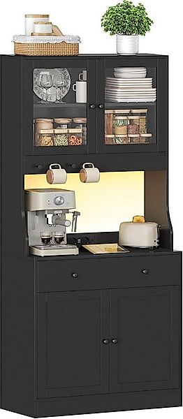 MSMASK Küchenbuffet Küchenschrank, Buffetschrank Hochschrank mit Schublade günstig online kaufen
