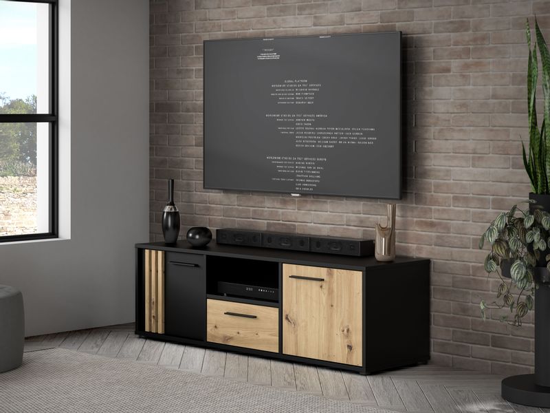 FORTE Lowboard "Cardigan TV-Board, TV-Schrank" TV-Board, 2 farbig, Stauraum günstig online kaufen