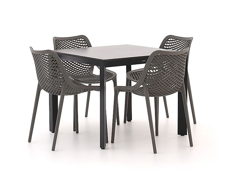 Forza Ripi/Sestino 90 cm Gartenmöbel-Set 5-Teilig Stapelbar günstig online kaufen