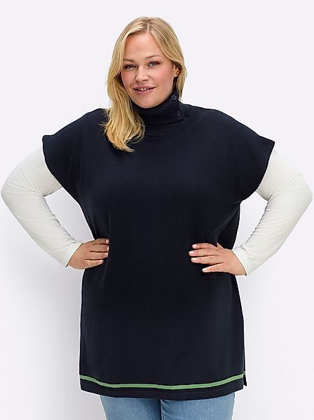 Sheego Pullunder Pullunder Überschnittener Arm Jersey günstig online kaufen