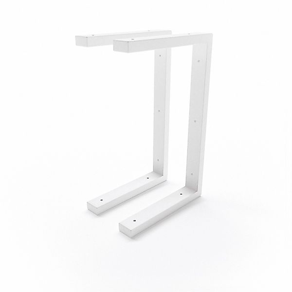 HEVVA Waschtischhalterung LAHN 25 cm Tief 2er Set Weiß günstig online kaufen