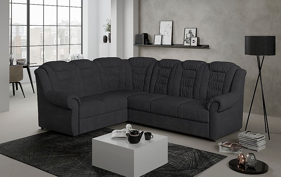 Home affaire Ecksofa "Boston L-Form", mit hoher Rückenlehne, wahlweise mit günstig online kaufen