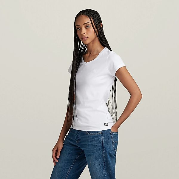 G-STAR T-Shirt "Eyben Slim V-Neck Top 2.0" günstig online kaufen