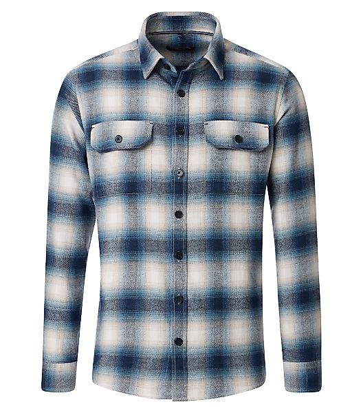 CASAMODA Langarmhemd "CASAMODA Hemdjacke kariert" günstig online kaufen