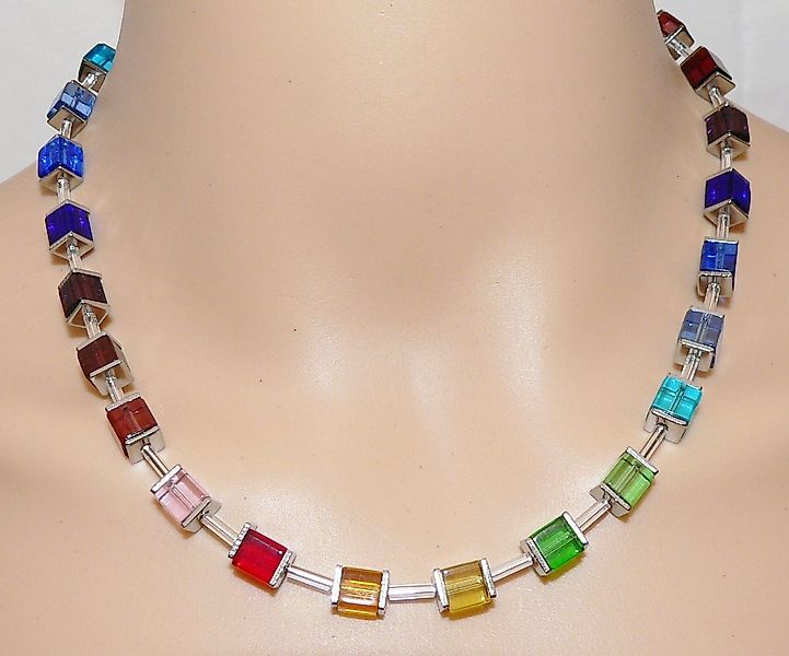 traumschmuck Collier 229. Würfelkette Halskette Cube günstig online kaufen