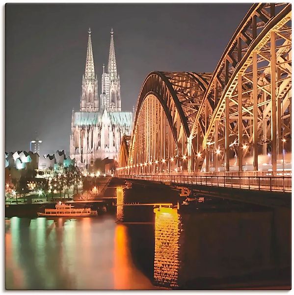 Artland Leinwandbild "Köln Skyline Collage V", Brücken, (1 St.), auf Keilra günstig online kaufen