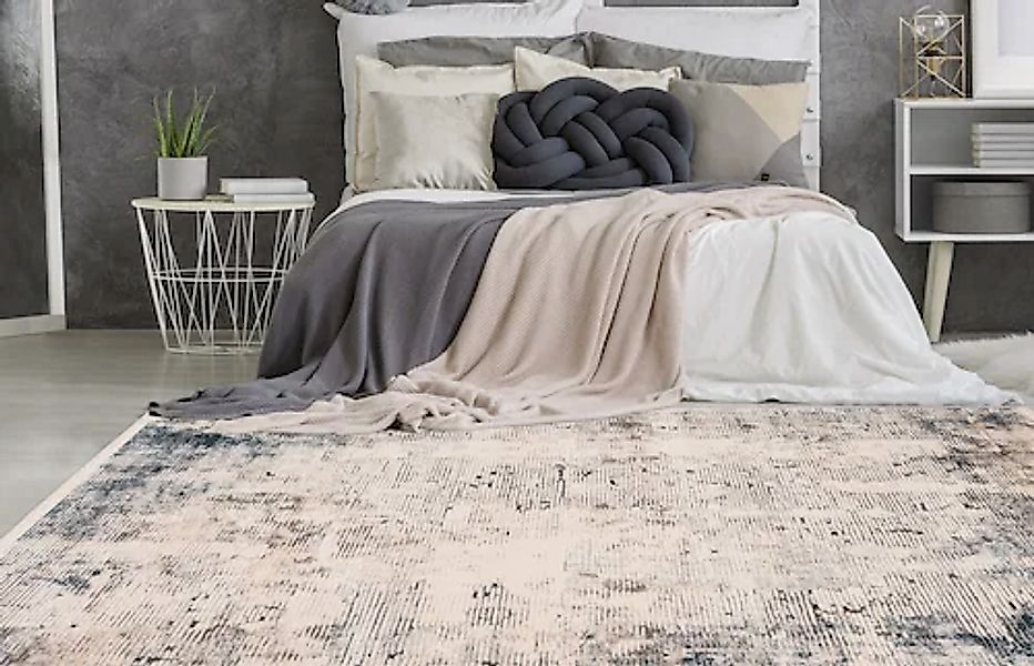 my home Teppich »Andres«, rechteckig, 16 mm Höhe, Wohnzimmer günstig online kaufen