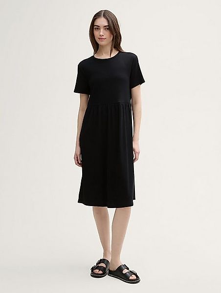 TOM TAILOR Denim Sommerkleid Jersey Midi-Kleid günstig online kaufen