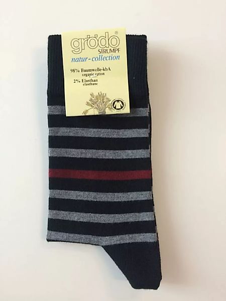 Grödo Socken/strümpfe, Halbgeringelt/uni Ver.Farben 52184 Biobaumwolle Unis günstig online kaufen