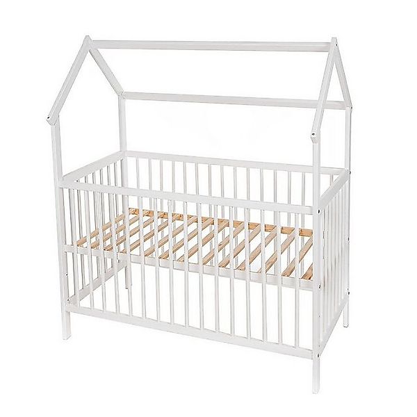 Baby-Delux Babybett Hausbett 60x120, Kinderbett Gitterbett günstig online kaufen