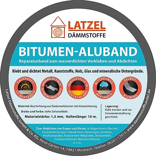 Latzel Dämmstoffe Dichtband Bitumen Aluband Dichtband günstig online kaufen