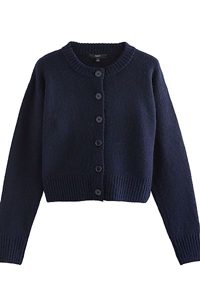 Next Strickjacke Strickjacke mit Rundhalsausschnitt (1-tlg) günstig online kaufen