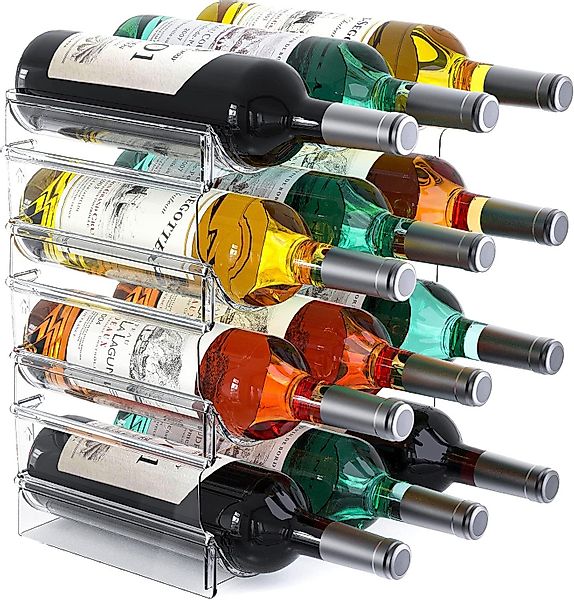 SURFOU Flaschenregal Stapelbarer Flaschenhalter für Schrank, günstig online kaufen